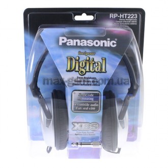 Повнорозмірні навушники-монітори Panasonic RP-HT223GU-S витримані в лаконічному . . фото 4