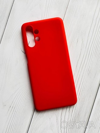 Силиконовый матовый чехол для Samsung A13 4G Красный