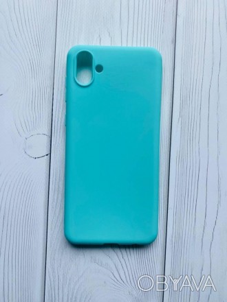 Силиконовый матовый чехол для SAMSUNG Galaxy A04 Бирюзовый