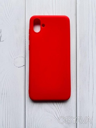 Силиконовый матовый чехол для SAMSUNG Galaxy A04 Красный