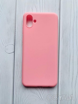 Силиконовый матовый чехол для SAMSUNG Galaxy A04 Розовый