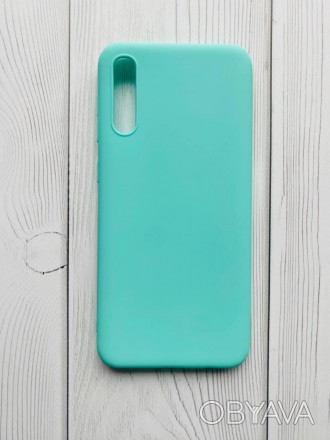 Силиконовый матовый чехол для Samsung Galaxy А50 (2019) А505 Бирюзовый