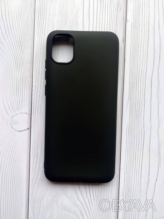 Силиконовый матовый чехол для SAMSUNG Galaxy A04E / A042 Черный