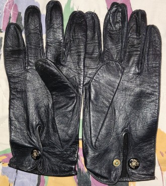 Кожаные перчатки Make English, без подкладки, на небольшую руку, ширна-10.5см, с. . фото 5