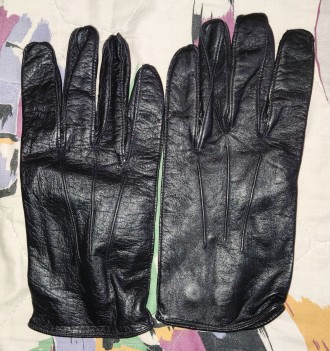 Кожаные перчатки Make English, без подкладки, на небольшую руку, ширна-10.5см, с. . фото 4
