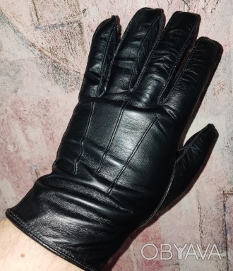 Кожаные перчатки Make English, без подкладки, на небольшую руку, ширна-10.5см, с. . фото 1