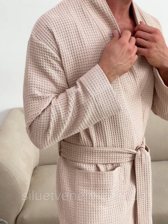 Вафельні халати актуальні будь-якої пори року.
Матеріал дозволяє шкірі "дихати" . . фото 6