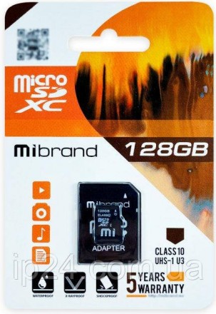 Карту пам'яті microSDXC Mibrand 12 GB Сlass 10 можна використовувати для мобільн. . фото 2