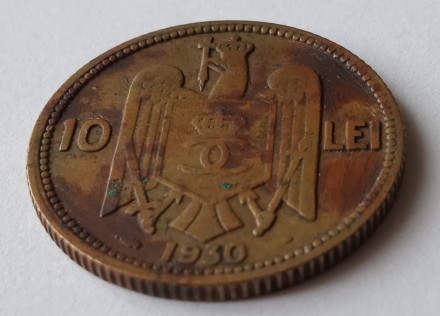 Продам монету 10 лей 1930 года, Румыния. Не чистилась.. . фото 5