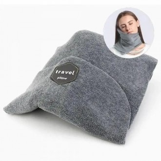 Подушка Travel Pillow — новое изобретение в сфере товаров для путешествий. «Шарф. . фото 3
