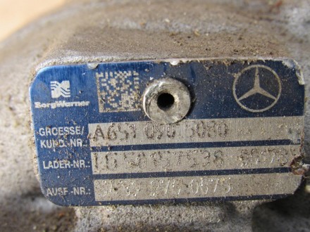  Турбина Mercedes Sprinter 2.2 BiTurbo (Мерседес Спринтер) 2011 г.в.Б/у, оригина. . фото 5