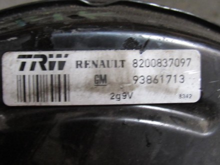  Вакуумный усилитель тормозов Renault Trafic (Рено Трафик) 2001-2013 г.в.OE номе. . фото 3