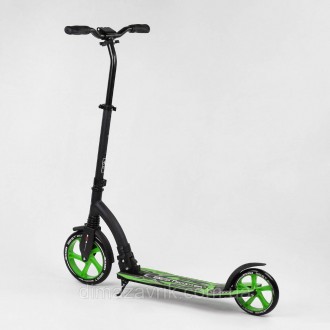 Самокат Best Scooter 52266 Зеленый, колеса PU - 23/20 см, 1 амортизатор, зажим р. . фото 6