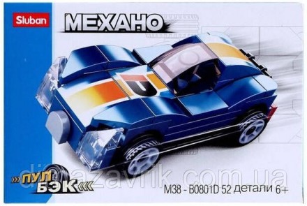 Конструктор Sluban B0801D "Инерционная машинка" 52 детали. Харьков. фото 1 Конструктор Sluban B0801D "Инерционная машинка" 52 детали. Харьков. фото 1