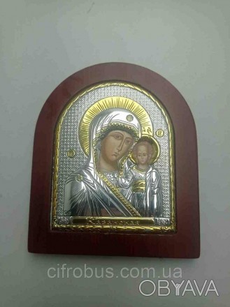 Икона Б/У Серебряная Икона Казанская Богородицы 130х108 Silver Axion