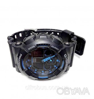 Цей кварцовий годинник із популярної лінійки G-Shock має чорний протиударний кор. . фото 1