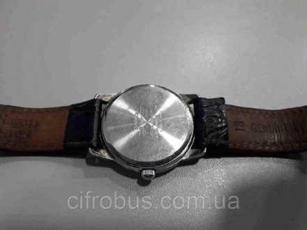 кварцевые наручные часы, мужские, 
аналоговые, латунный корпус, браслет: кожа
Вн. . фото 3