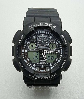 Цей кварцовий годинник із популярної лінійки G-Shock має чорний протиударний кор. . фото 2