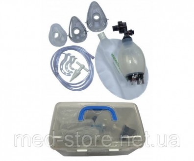 Призначення:
Ручний апарат для штучної вентиляції легень, що застосовується до п. . фото 2