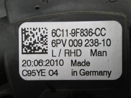  Педаль газа Форд Транзит 2.2 tdci 2007-2014 г.в. Б/у, оригинал, в хорошем и раб. . фото 7