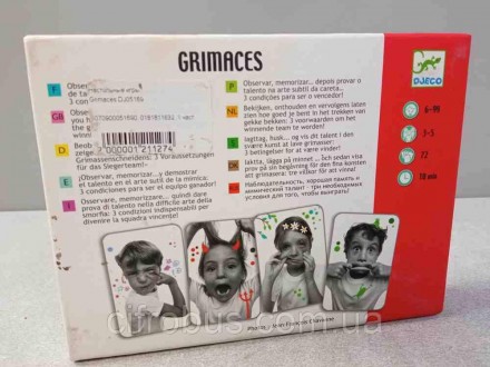 Настольная карточная игра Grimaces DJ05169. Творческая веселая игра с озорным на. . фото 3