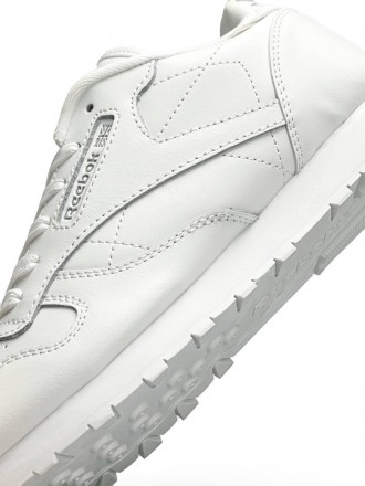 Чоловічі кросівки Reebok Classic Leather All White
Виробництво : Вьетнам ?? 
▪️М. . фото 6