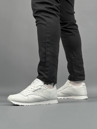 Чоловічі кросівки Reebok Classic Leather All White, Мужские белые кроссовки. Київ. фото 1 Чоловічі кросівки Reebok Classic Leather All White, Мужские белые кроссовки. Київ. фото 1