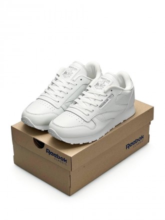 Чоловічі кросівки Reebok Classic Leather All White
Виробництво : Вьетнам ?? 
▪️М. . фото 3