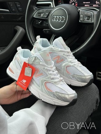 Жіночі кросівки New Balance 530 White Pink, женские кроссовки New Balance белые