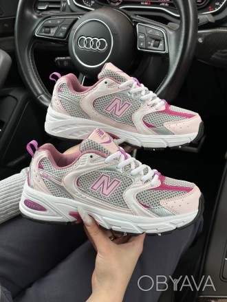 Жіночі кросівки New Balance 530 White Pink. Модные женские кроссовки New Balance