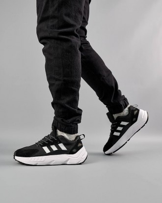 Чоловічі кросівки Adidas ZX 22 Boost Black White
Виробництво : Вьетнам ?? 
▪️Мат. . фото 4