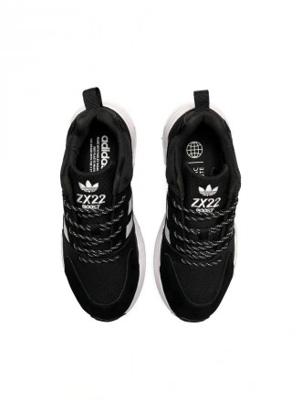 Чоловічі кросівки Adidas ZX 22 Boost Black White
Виробництво : Вьетнам ?? 
▪️Мат. . фото 10