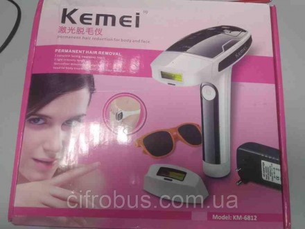 Лазерний фотоепілятор Kemei RM-6812. Безболісна процедура, підходить для світлої. . фото 5