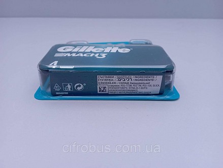 Змінні касети для чоловічої бритви Gillette Mach3 обладнані лезами міцніші, ніж . . фото 4