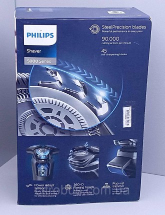 Електробритва Philips Shaver series 5000 S5587/10
Індикатор заряду акумулятора Д. . фото 3