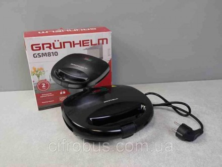 Бутербродниця Grunhelm GSM810
Основні характеристики:
Сила: 800 Вт
Тип керування. . фото 3