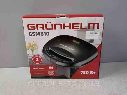 Бутербродниця Grunhelm GSM810
Основні характеристики:
Сила: 800 Вт
Тип керування. . фото 2