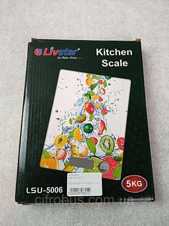 Ваги кухонні Livstar LSU-5006 мають компактний розмір, але витримують навантажен. . фото 2