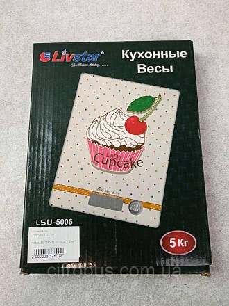 Весы кухонные Livstar LSU-5006 обладают компактным размером, но выдерживают нагр. . фото 3