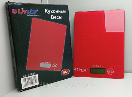 Ваги кухонні Livstar LSU-5005 мають компактний розмір, але витримують навантажен. . фото 2