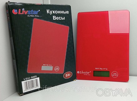 Ваги кухонні Livstar LSU-5005 мають компактний розмір, але витримують навантажен. . фото 1