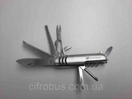 Нож-мультитул 11 в 1, сделан из качественной стали, имеет в своем наборе все нео. . фото 4