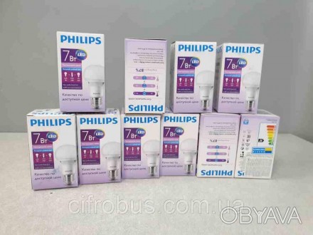 Світлодіодна лампа Philips ESS LEDBulb 7-55 W 6500 K Е27 220-240V
Внимание! Комі. . фото 1