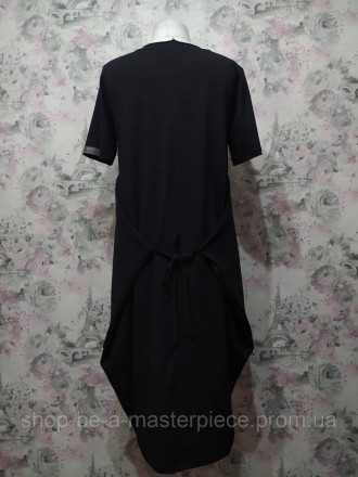 Власне виробництво
Сукня у стилі бохо (вільного крою)
Горловина з необробленим к. . фото 11