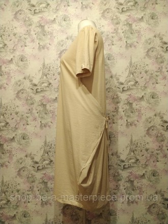 Власне виробництво
Сукня у стилі бохо (вільного крою)
Горловина з необробленим к. . фото 10