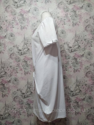 Власне виробництво
Сукня у стилі бохо (вільного крою)
Горловина з необробленим к. . фото 7