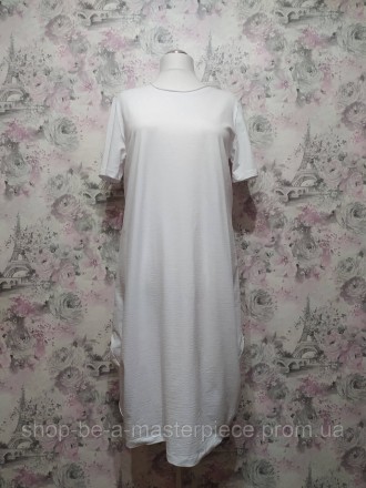 Власне виробництво
Сукня у стилі бохо (вільного крою)
Горловина з необробленим к. . фото 9