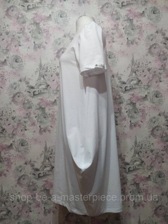 Власне виробництво
Сукня у стилі бохо (вільного крою)
Горловина з необробленим к. . фото 4