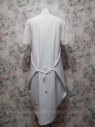 Власне виробництво
Сукня у стилі бохо (вільного крою)
Горловина з необробленим к. . фото 11