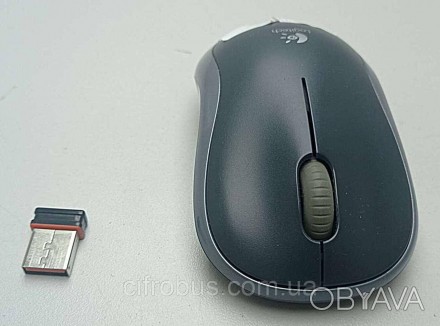 Бездротова миша, інтерфейс USB, для ноутбука, світлодіодна, 3 клавіші, роздільна. . фото 1